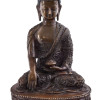 Buddha Šakjamuni, kovová soška, 21cm