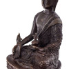 Uzdravující Buddha, kovová soška, 21cm