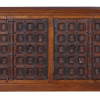Komoda z mangového dřeva, dvířka ze starých okenic, 198x46x99cm