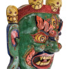 Bhairab, dřevěná maska, zdobená polodrahokamy, 30cm