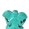 Ganesh, tyrkysový, sedící, pryskyřice, 5cm