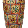 Kovová váza, ručně malovaná, průměr 50cm, výška 100cm