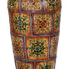 Kovová váza, ručně malovaná, průměr 50cm, výška 100cm