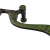 Dveřní madlo, páv, zelená patina, 24cm
