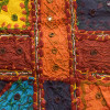 Závěs nad dveře oblouk, patchwork, Rajastan, ruční výšivka, sklíčka, 190x98cm