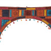 Závěs nad dveře oblouk, patchwork, Rajastan, ruční výšivka, sklíčka, 190x98cm