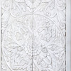 Skříň z mangového dřeva, ruční řezby, 100x43x200cm