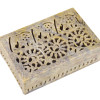 Ozdobná kamenná šperkovnice, ručně vyřezávaná, 15x10x4cm