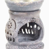 Kamenná aromalampa, ručně prořezávaná, 8x8x10cm