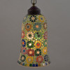 Skleněná mozaiková lampa, 15x30cm