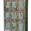Starožitná skříň z teakového dřeva, ruční řezby, 127x45x189cm