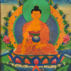Buddha Šákjamuni, ručně malovaný obraz, 72x94cm