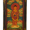 Stojící Buddha, ručně malovaný obraz, 36x77cm