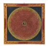 Om Mani Padme Hung mandala, ručně malovaný obraz, 58x58cm
