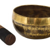 Tibetská mísa, "Gulpa", C5, gravírovaná s designem, průměr 12 cm