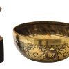 Tibetská mísa, "Gulpa", A4, gravírovaná s designem, průměr 22 cm
