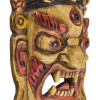 Dřevěná maska, Bhairab, ručně malovaný, 20cm