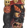 Dřevěná maska, Bhairab, ručně malovaný, 16cm