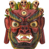 Dřevěná maska, Bhairab, ručně malovaný, 31cm