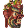 Dřevěná maska, Bhairab, ručně malovaný, 31cm