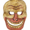 Dřevěná maska, "Laughing Scull", ručně malovaná, 25cm