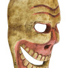 Dřevěná maska, "Laughing Scull", ručně malovaná, 25cm