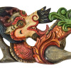 Dřevěná dekorace, "Dva draci", 2ks, ručně malovaní, 53x16cm