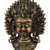 Bhairab, mosazná maska, 38cm