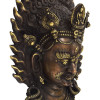Bhairab, mosazná maska, 38cm