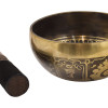 Tibetská mísa, "Gulpa", A3, gravírovaná s designem, průměr 13 cm