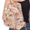 Batoh, bohatě zdobený výšivkou, kapsy na zip, 26x14x36cm