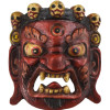 Dřevěná maska, Bhairab, ručně malovaný, 20cm