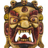 Dřevěná maska, Bhairab, ručně malovaný, 20cm