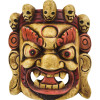 Dřevěná maska, Bhairab, ručně malovaný, 20cm