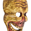 Dřevěná maska, "Laughing Scull", ručně malovaná, 27cm