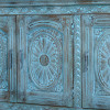 Komoda s vyřezávanými dvířky, z mangového dřeva, 163x46x91cm