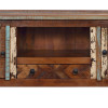 Komoda pod TV z recyklovaného dřeva, "GOA" styl,123x45x60cm, 137x40x55cm