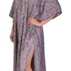 Dlouhý kaftan s krátkým rukávem