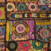 Unikátní tapiserie z Rajastanu, barevná, ruční vyšívání, 93x140cm