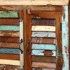 Skříňka z recyklovaného dřeva v "Goa" stylu, 77x41x75cm