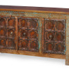 Komoda z mangového dřeva, ruční řezby, 158x45x91cm