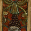Vyřezávaný panel Buddha, 29x4x92cm