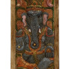 Vyřezávaný panel Ganéš, 29x4x92cm