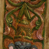 Vyřezávaný panel Ganéš, 29x4x92cm