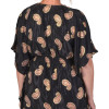 Krátký kaftan s gumou v pase