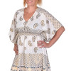 Krátký kaftan s gumou v pase