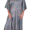 Dlouhý kaftan s krátkým rukávem