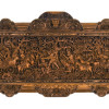 Dřevěný panel, výjev z Ramajány, 230x5x85cm