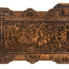 Dřevěný panel, výjev z Ramajány, 230x5x85cm