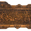 Dřevěný panel, výjev z Ramajány, 230x5x85cm